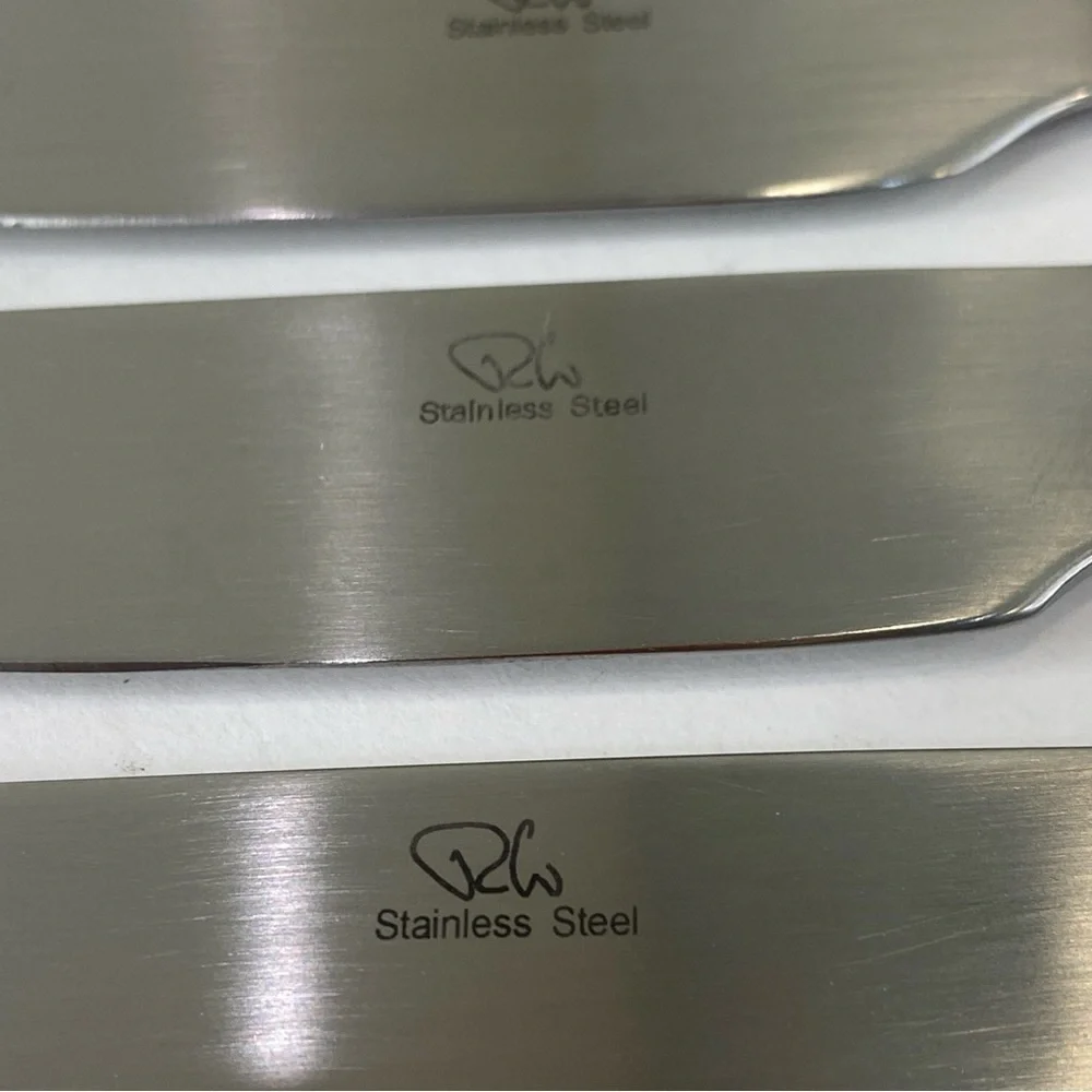 Lot Of 6 Robert Welch RW Meridian Satin Serrated Dinner Knives Replacement Lot B